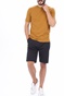 SCOTCH & SODA-Ανδρικό t-shirt SCOTCH & SODA Classic solid organic cotton καφέ