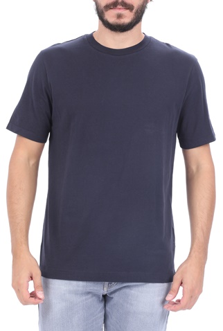 SCOTCH & SODA-Ανδρικό t-shirt SCOTCH & SODA Classic solid organic cotton μπλε
