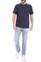SCOTCH & SODA-Ανδρικό t-shirt SCOTCH & SODA Classic solid organic cotton μπλε