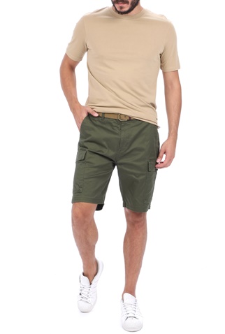 SCOTCH & SODA-Ανδρικό t-shirt SCOTCH & SODA Classic solid organic cotton εκρού