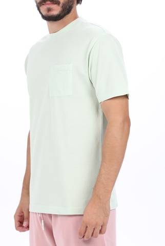 SCOTCH & SODA-Ανδρικό t-shirt SCOTCH & SODA Organic cotton garment-dyed γαλάζιο