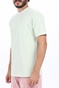 SCOTCH & SODA-Ανδρικό t-shirt SCOTCH & SODA Organic cotton garment-dyed γαλάζιο