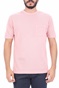 SCOTCH & SODA-Ανδρικό t-shirt SCOTCH & SODA Organic cotton garment-dyed ροζ