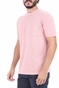SCOTCH & SODA-Ανδρικό t-shirt SCOTCH & SODA Organic cotton garment-dyed ροζ