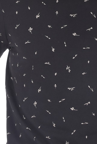SCOTCH & SODA-Ανδρικό t-shirt SCOTCH & SODA Classic cotton-elastane μαύρο εκρού