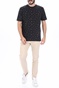 SCOTCH & SODA-Ανδρικό t-shirt SCOTCH & SODA Classic cotton-elastane μαύρο εκρού