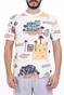 SCOTCH & SODA-Ανδρικό t-shirt SCOTCH & SODA λευκό