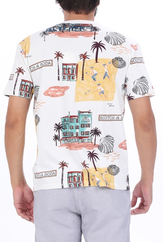 SCOTCH & SODA-Ανδρικό t-shirt SCOTCH & SODA λευκό