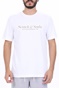 SCOTCH & SODA-Ανδρικό t-shirt SCOTCH & SODA Cotton-jersey logo artwork t-s λευκό