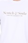 SCOTCH & SODA-Ανδρικό t-shirt SCOTCH & SODA Cotton-jersey logo artwork t-s λευκό
