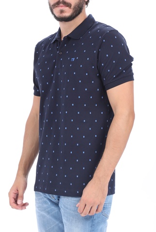 SCOTCH & SODA-Ανδρική μπλούζα polo SCOTCH & SODA μπλε