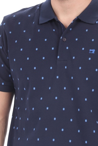 SCOTCH & SODA-Ανδρική μπλούζα polo SCOTCH & SODA μπλε