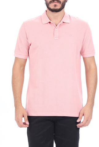 SCOTCH & SODA-Ανδρική polo μπλούζα SCOTCH & SODA ροζ