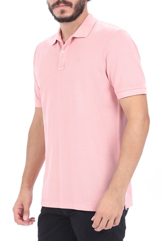SCOTCH & SODA-Ανδρική polo μπλούζα SCOTCH & SODA ροζ