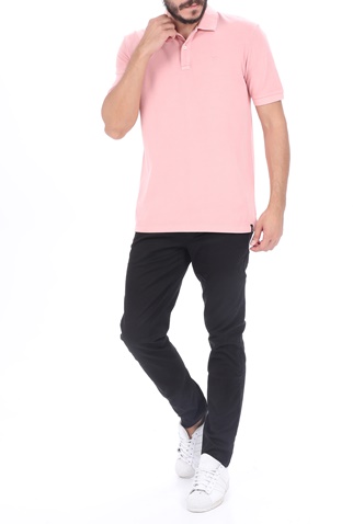 SCOTCH & SODA-Ανδρική polo μπλούζα SCOTCH & SODA ροζ