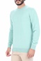 SCOTCH & SODA-Ανδρική πλεκτή μπλούζα SCOTCH & SODA Classic melange Ecovero blend μπλε