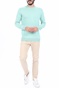 SCOTCH & SODA-Ανδρική πλεκτή μπλούζα SCOTCH & SODA Classic melange Ecovero blend μπλε