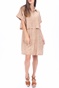 SCOTCH & SODA-Γυναικείο mini φόρεμα SCOTCH & SODA shirt dress μπεζ