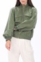 SCOTCH & SODA-Γυναικείο λινό jacket SCOTCH & SODA χακί
