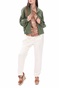 SCOTCH & SODA-Γυναικείο λινό jacket SCOTCH & SODA χακί