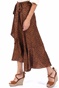 SCOTCH & SODA-Γυναικεία maxi φούστα SCOTCH & SODA καφέ 