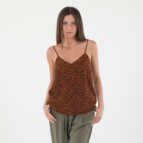 SCOTCH & SODA-Γυναικείο top SCOTCH & SODA 162162 Jersey καφέ leopard