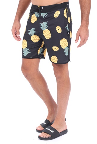 HURLEY-Ανδρικό μαγιό βερμούδα HURLEY M PHTM WINDANSEA 18' μαύρο κίτρινο