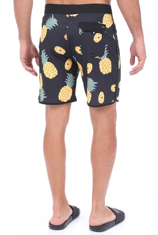 HURLEY-Ανδρικό μαγιό βερμούδα HURLEY M PHTM WINDANSEA 18' μαύρο κίτρινο