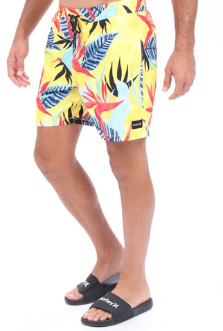 HURLEY-Ανδρικό μαγιό σορτς HURLEY M BIRD ROCK VOLLEY 17' κίτρινο