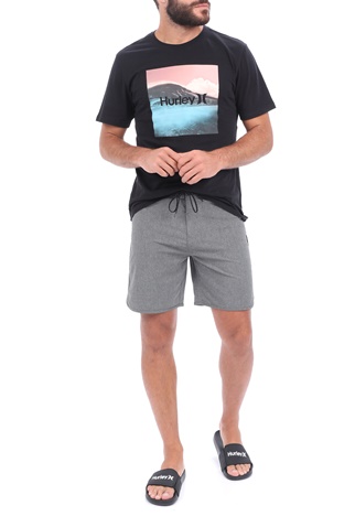 HURLEY-Ανδρικό μαγιό βερμούδα HURLEY M PHTM OAO HEATHER 18' γκρι