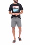 HURLEY-Ανδρικό μαγιό βερμούδα HURLEY M PHTM OAO HEATHER 18' γκρι