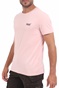 SUPERDRY-Ανδρικό t-shirt SUPERDRY VINTAGE ροζ