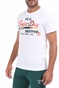 SUPERDRY-Ανδρική μπλούζα SUPERDRY VL ITAGO LW λευκή