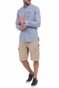 SUPERDRY-Ανδρικό oxford πουκάμισο SUPERDRY CLASSIC UNIVERSITY OXFORD μπλε λευκό