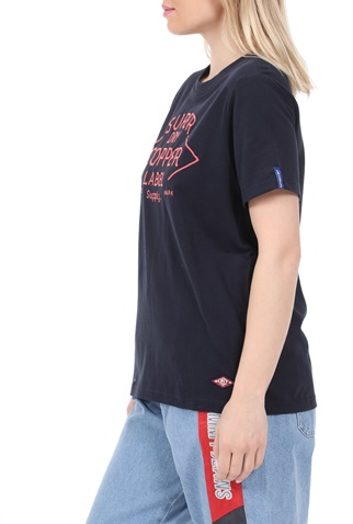 SUPERDRY-Γυναικεία μπλούζα SUPERDRY WORKWEAR GRAPHIC μπλε
