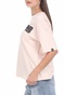 SUPERDRY-Γυναικείο t-shirt SUPERDRY MILITARY NARRATIVE BOXY μπεζ
