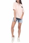 SUPERDRY-Γυναικείο t-shirt SUPERDRY MILITARY NARRATIVE BOXY μπεζ