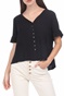 SUPERDRY-Γυναικεία μπλούζα SUPERDRY LACE TOP μαύρη