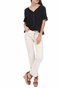 SUPERDRY-Γυναικεία μπλούζα SUPERDRY LACE TOP μαύρη