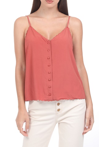 SUPERDRY-Γυναικείο top SUPERDRY CAMI TOP κόκκινο