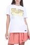 SUPERDRY-Γυναικείο t-shirt SUPERDRY λευκό