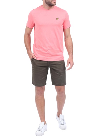 LYLE & SCOTT-Ανδρική chino βερμούδα LYLE & SCOTT χακί