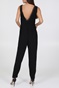 MOLLY BRACKEN-Γυναικεία ολόσωμη φόρμα MOLLY BRACKEN LADIES WOVEN JUMPSUIT PREMIUM μαύρη
