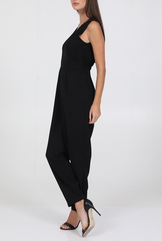 MOLLY BRACKEN-Γυναικεία ολόσωμη φόρμα MOLLY BRACKEN LADIES WOVEN JUMPSUIT PREMIUM μαύρη