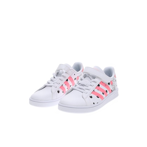 adidas Originals-Παιδικά sneakers adidas Originals GRAND COURT C λευκά ροζ