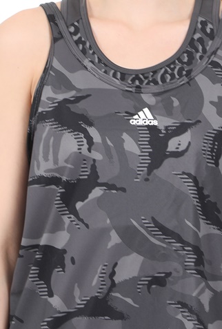adidas Originals-Γυναικείο αθλητικό top adidas Originals W CAMO TK γκρι μαύρο