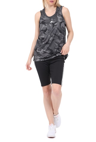 adidas Originals-Γυναικείο αθλητικό top adidas Originals W CAMO TK γκρι μαύρο