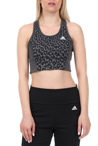 adidas Originals-Γυναικείο αθλητικό μπουστάκι adidas Originals W LEO BT μαύρο γκρι