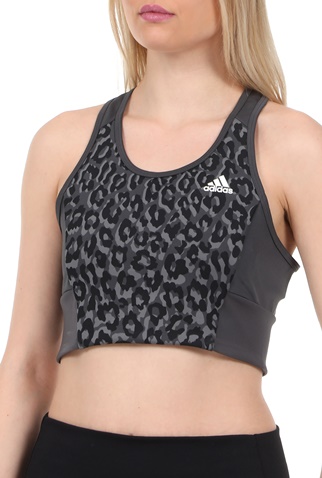 adidas Originals-Γυναικείο αθλητικό μπουστάκι adidas Originals W LEO BT μαύρο γκρι