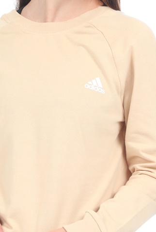 adidas Performance-Γυναικεία cropped φούτερ μπλούζα adidas Performance DNC μπεζ